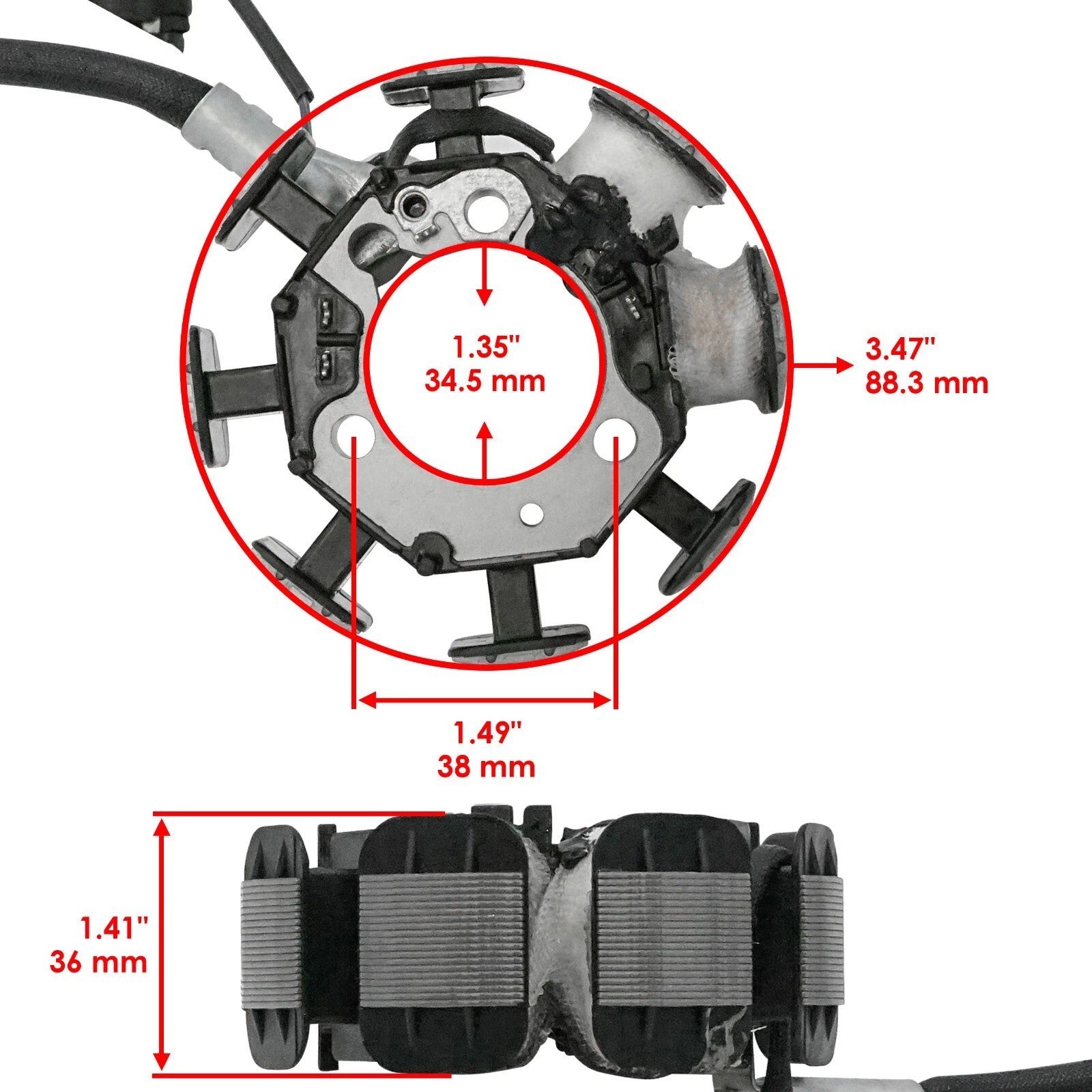 Alternator Stator And Gasket for Honda CRF150F CRF150 F 2003 2004 2005 Magneto
