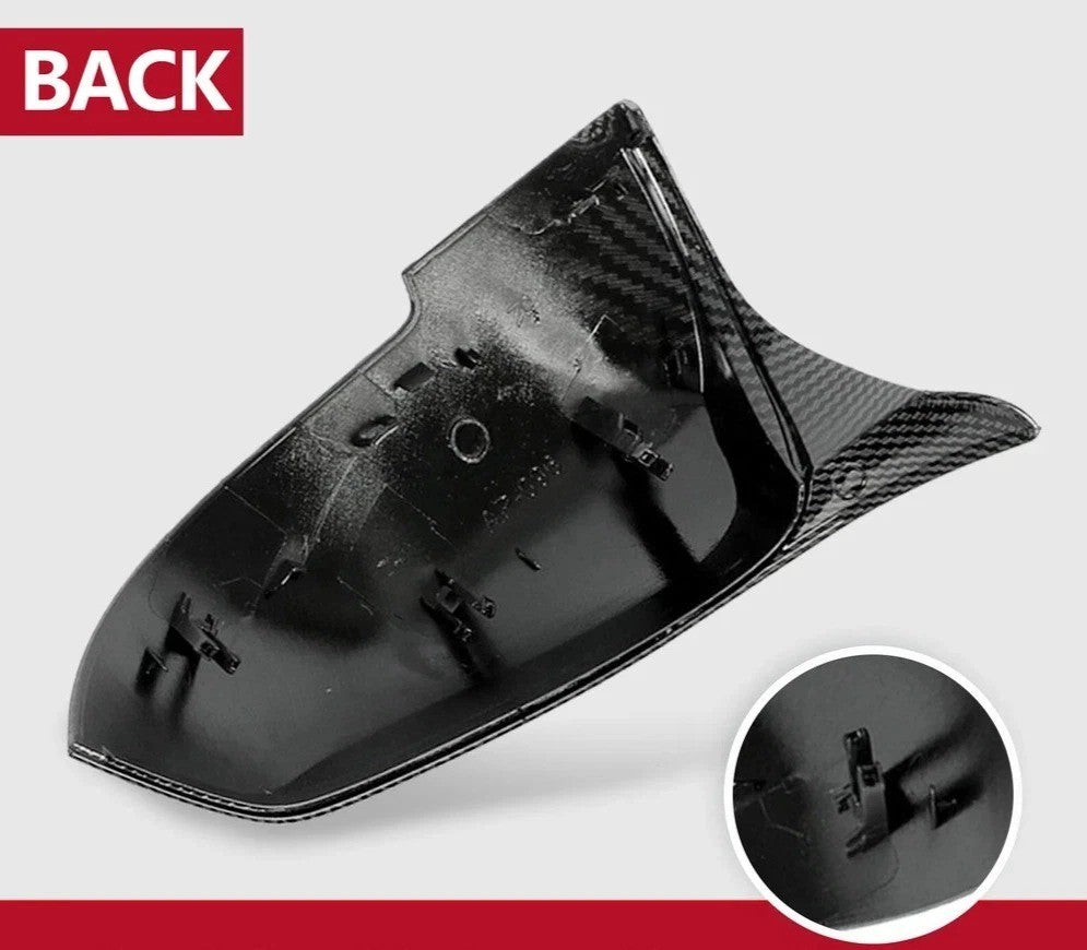 Carbon Fiber Style Side Mirror Cover Caps for BMW 3 Series M3 F20 F30 F31 320i