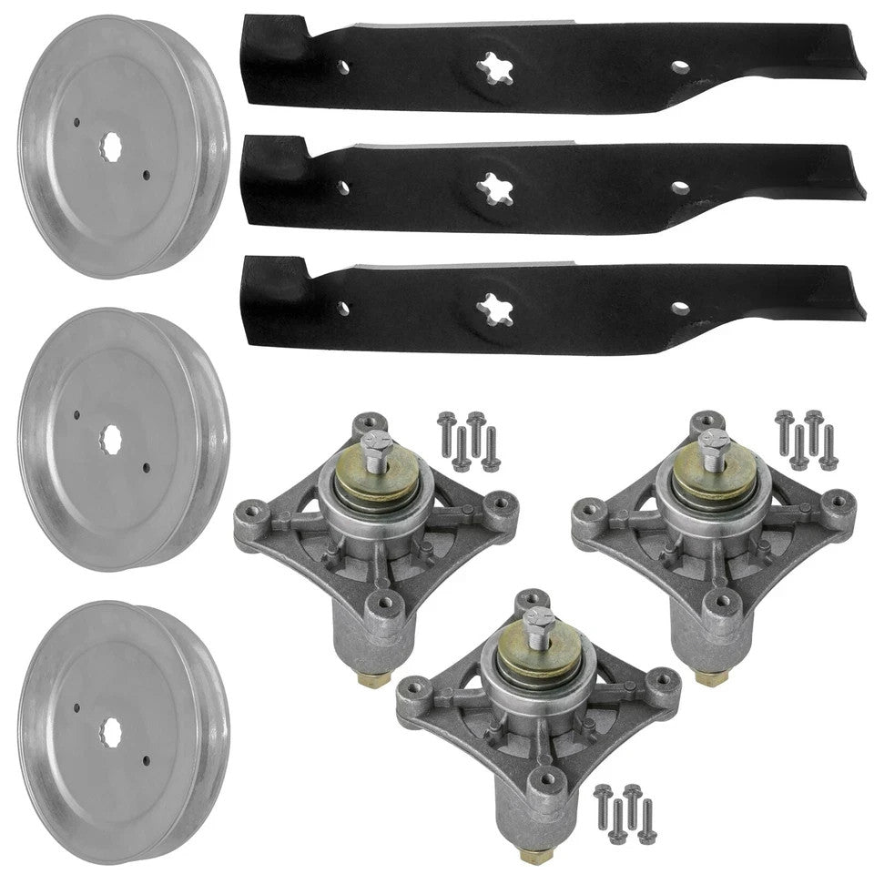 54" Deck Spindle Pulley Blade Rebuild Kit for Husqvarna GT2254 54" Deck