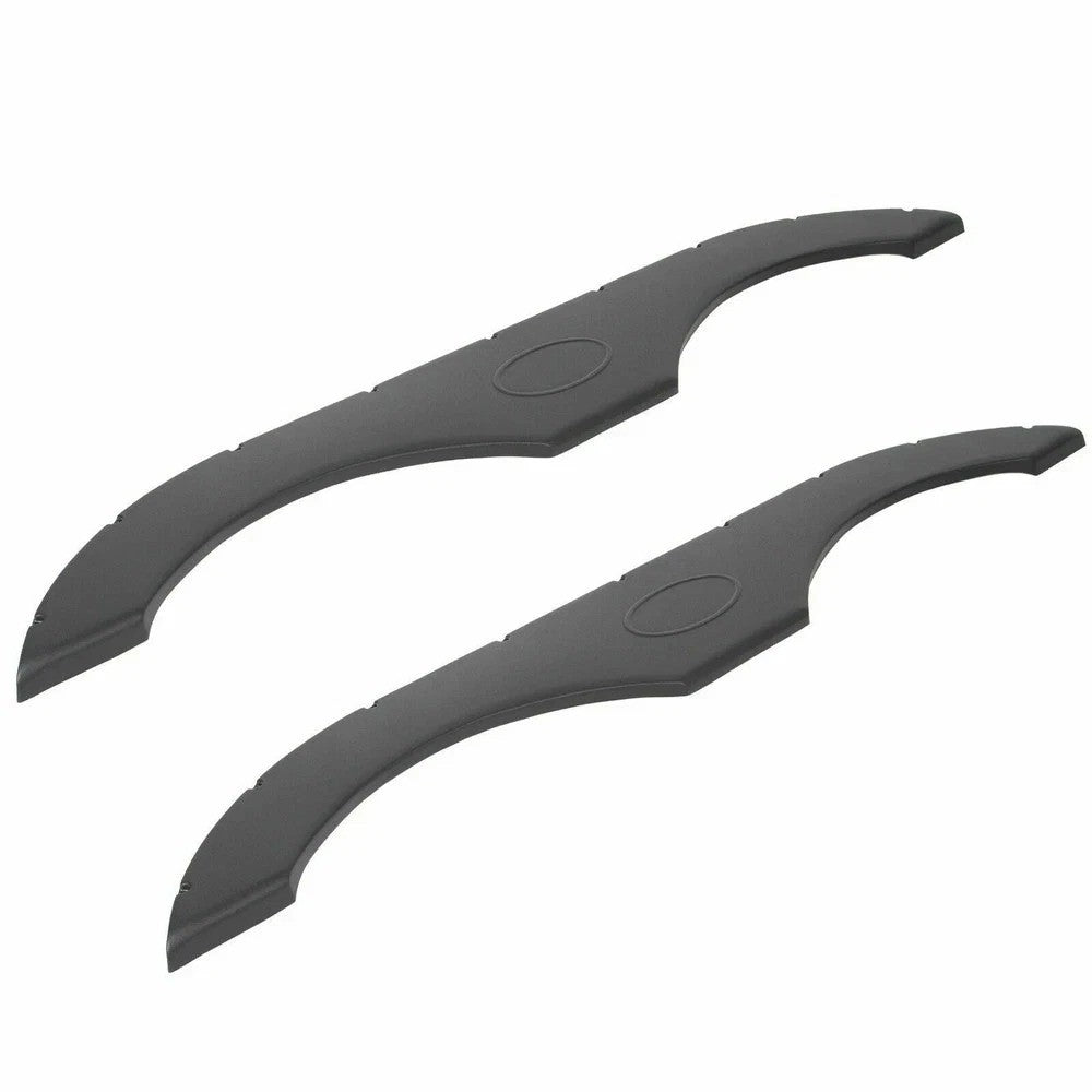 HECASA 2 Tandem Pair Black Trailer Fender Skirt For RVs Campers And Trailers Set