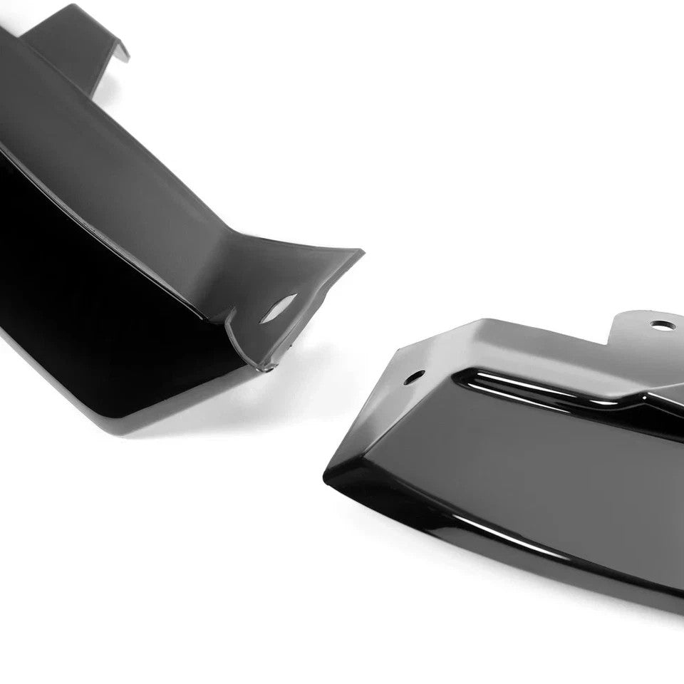 HECASA Front Bumper Lip Splitter YF Style For 2018-2020 Honda Accord Gloss Black