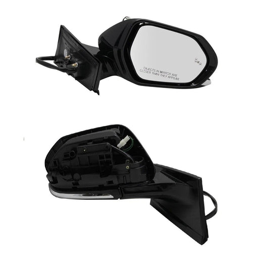 Side View Mirror Power Heated Manual Fold Blind Spot Paint to Match RH for Prius