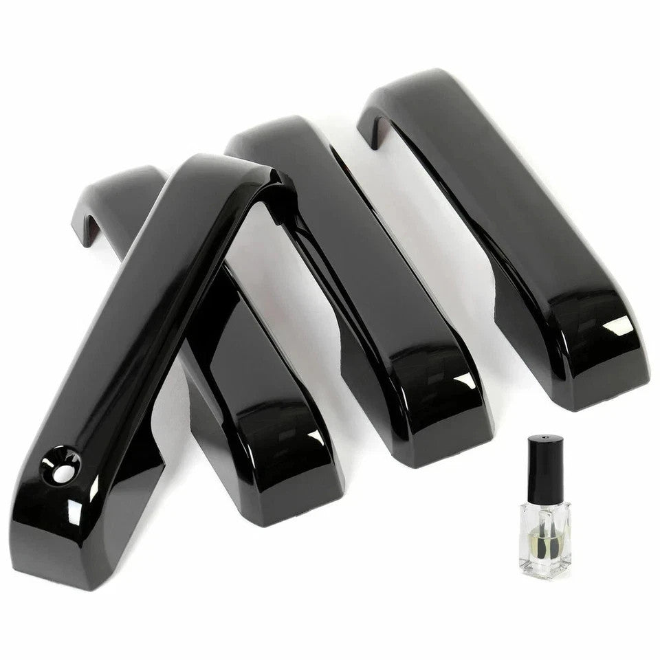 For 2015-2020 Ford F-150 Black Mirror Covers Caps & Black Door Handle Covers