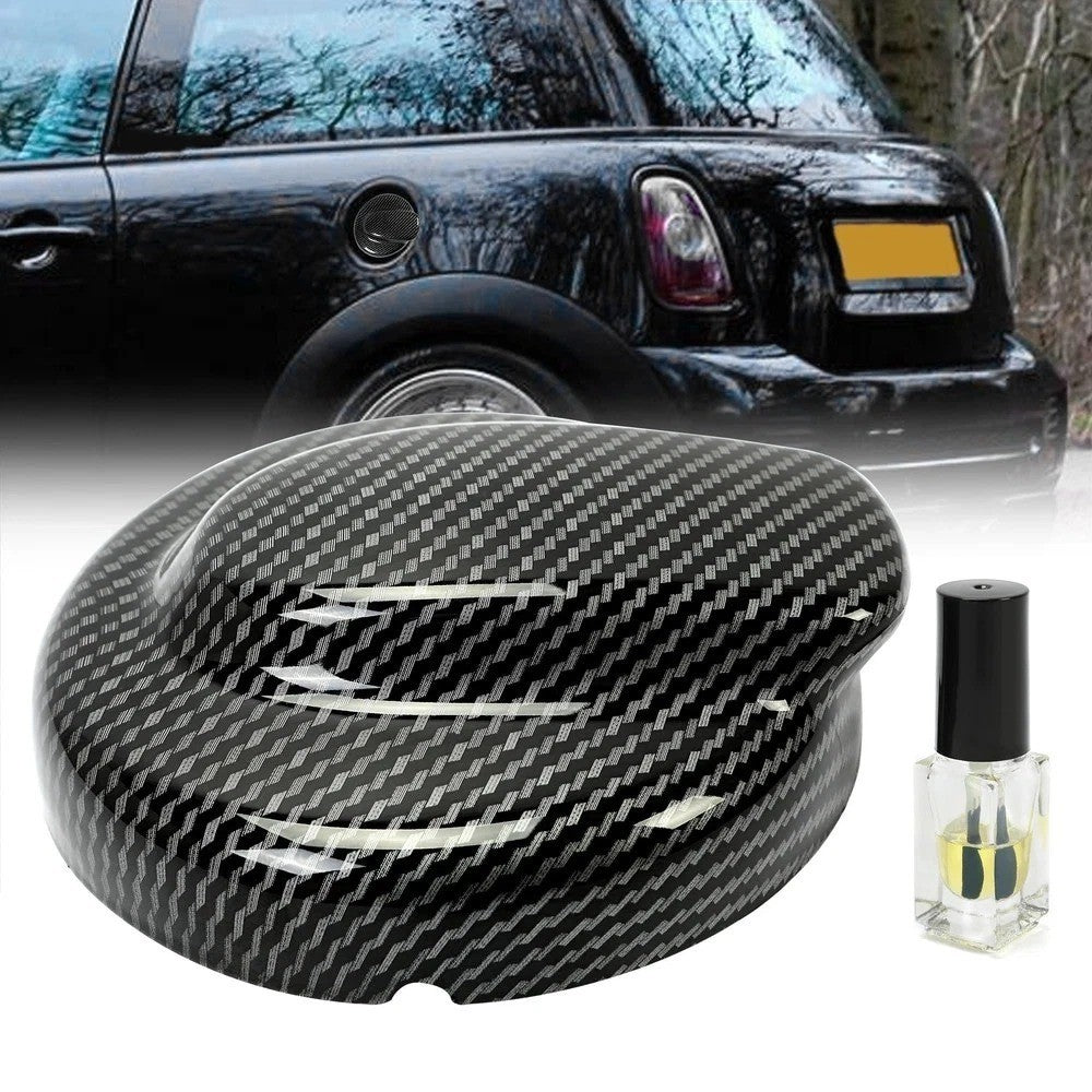 1 x Gas Cap Carbon Black Fuel Cover For 06-14 MINI Clubman R52 R53 Cooper S