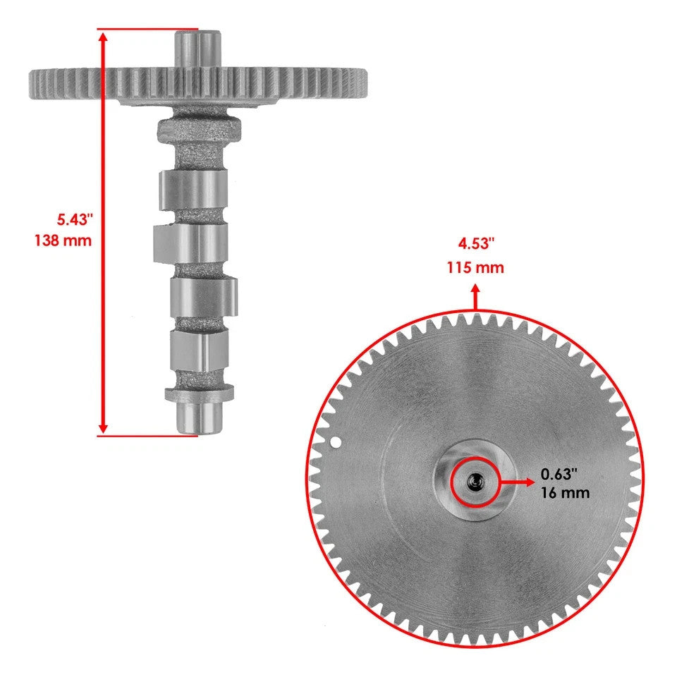 Camshaft Assembly for John Deere FD620D F911 2500 425 445 455 MIA12872 AM124510