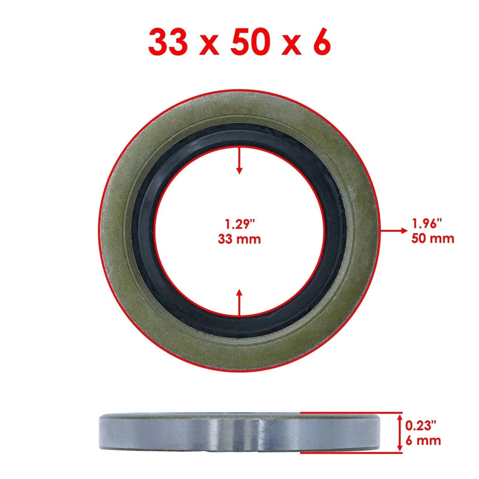 Caltric Fork Caster Oil Seals For Toro 30318 30319 44424 44427  1-543511