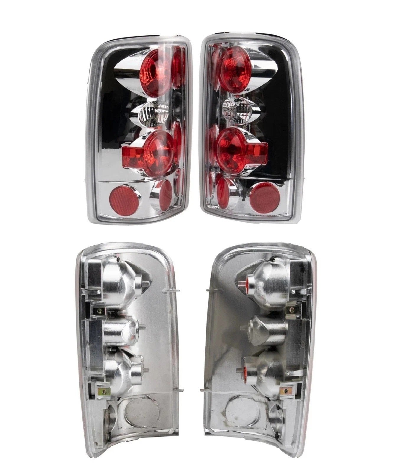 Performance Tail Light Clear Lens Chrome Housing for Tahoe Suburban Yukon
