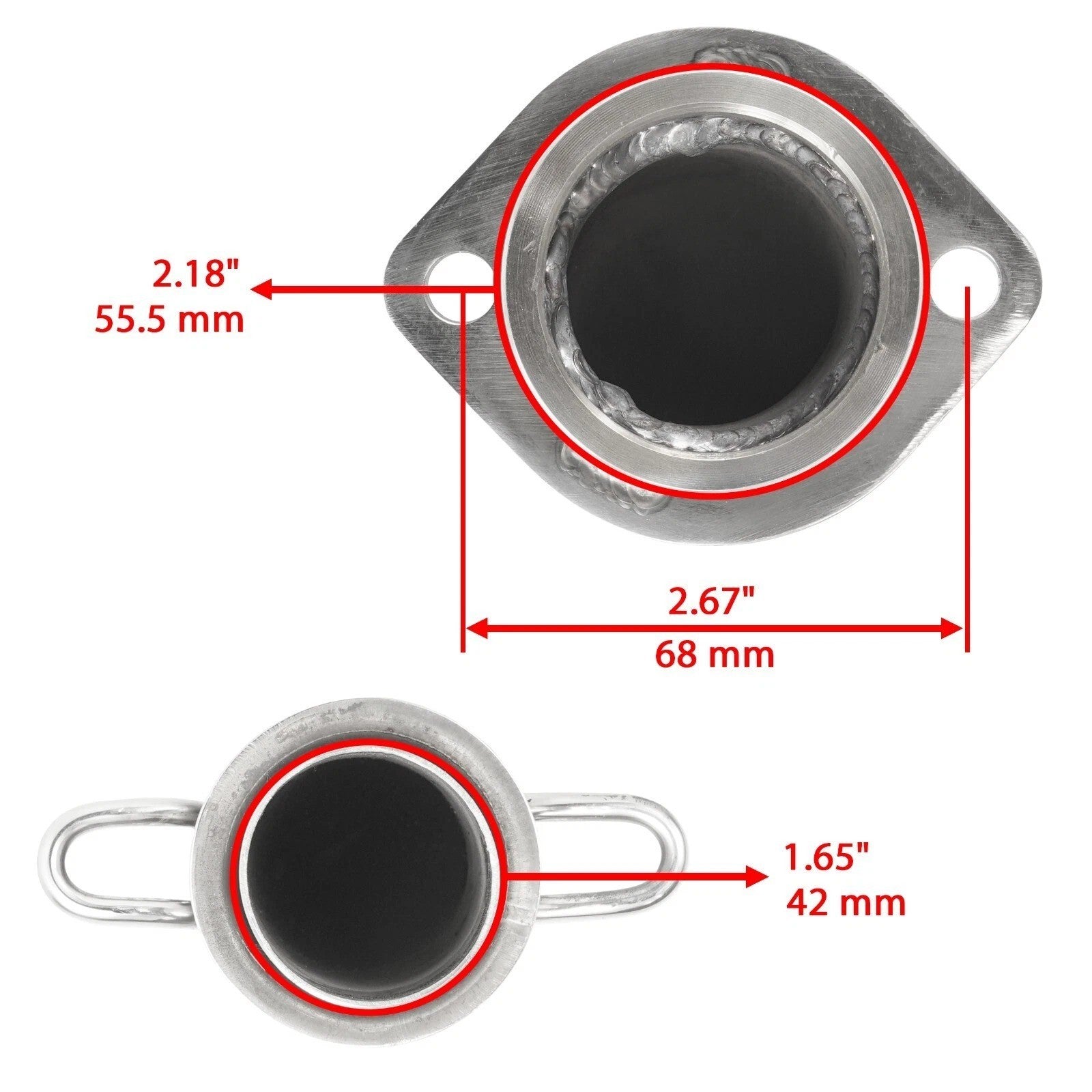 Exhaust Muffler Pipe w/ Gasket for Yamaha Viking 700 YXM700 4X4 2014 2015 - 2023