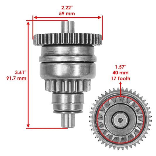 Starter Drive Gear Bendix For Can-Am Bombardier 420684052 420684050 420684051