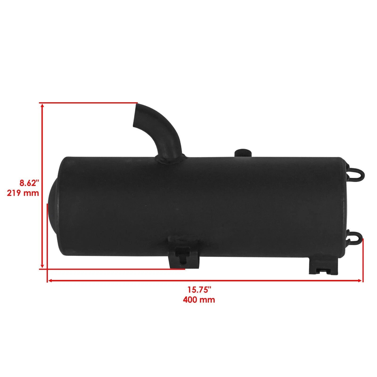Caltric Exhaust Muffler And Gasket Kit For Polaris Sportsman 570 EFI 2014-2026
