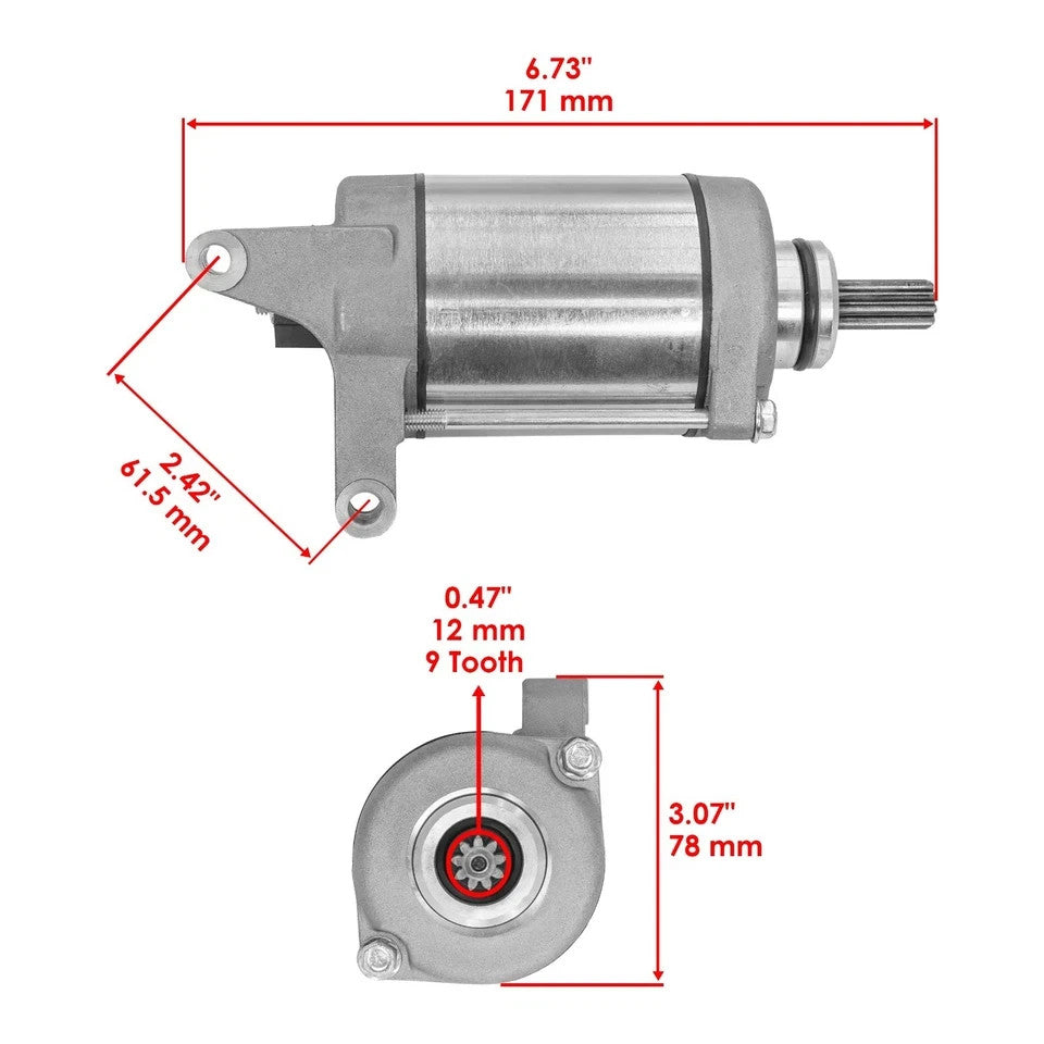 Starter For Honda CBR600RR 2007-2025 CCW PMDD 12 Volt