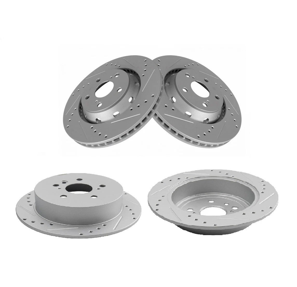 Front and Rear Brake Rotors Set For 2009-2015 Toyota Venza