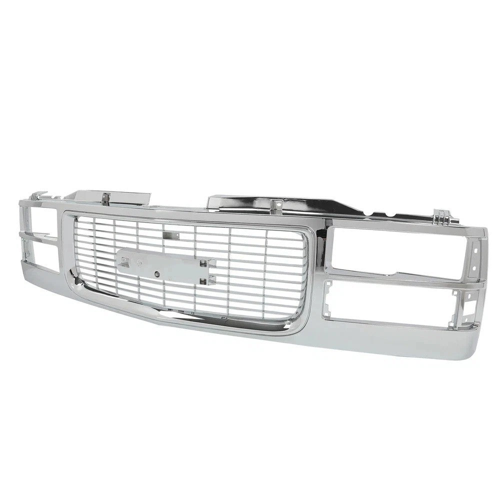 HECASA Chrome Grille Assembly For GMC C K 1500 2500 3500 1994-2000 94-99 Yukon