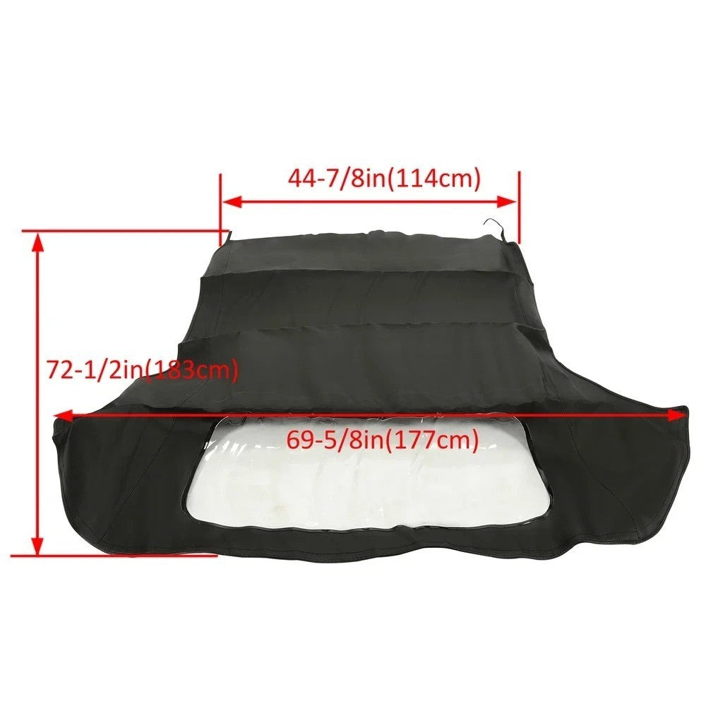 For BMW E30 E36 325i 318i 1986-93 Convertible Soft Top Replacement&Clear window