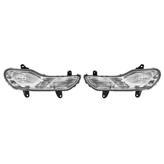 HECASA Clear Fog Light Bumper Lamps Left+Right Side For Ford Escape Kuga 2013-16