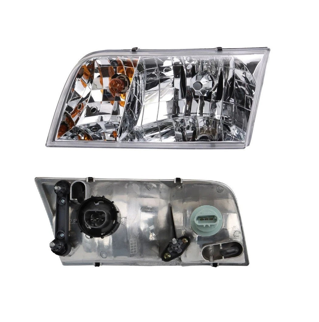 Headlight Assembly Set Fits 1998-2011 Ford Crown Victoria