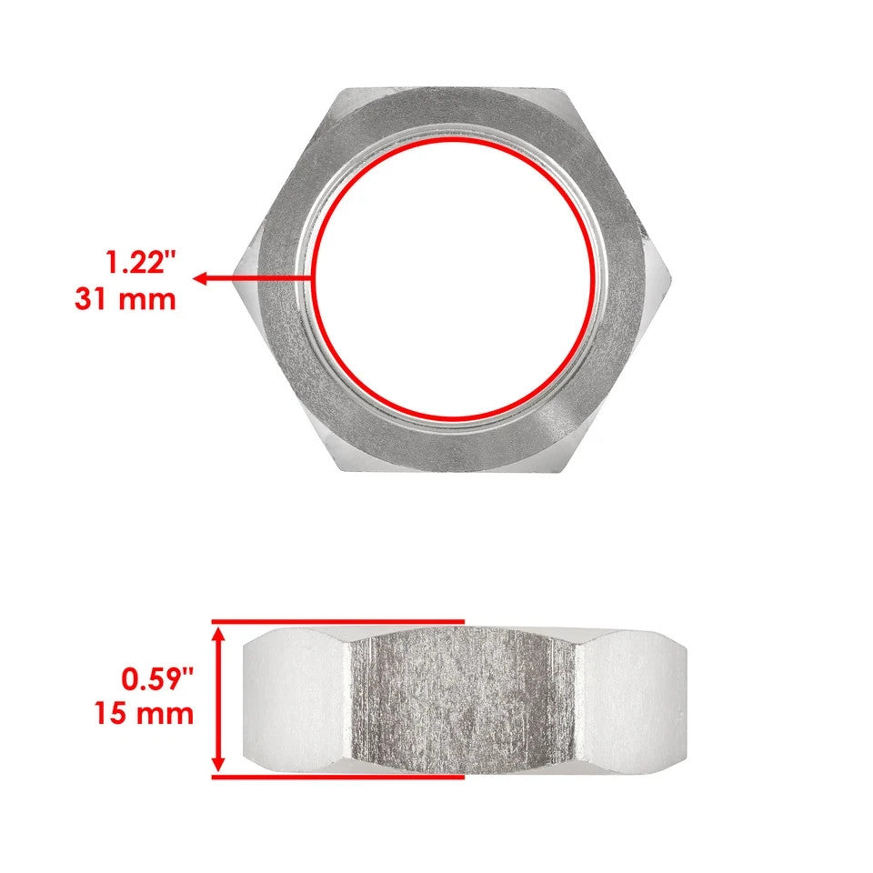 Rear Axle Nut Fits Honda TRX420TE TRX420TM  Rancher 420 2x4 ES 2007 2008 - 2013
