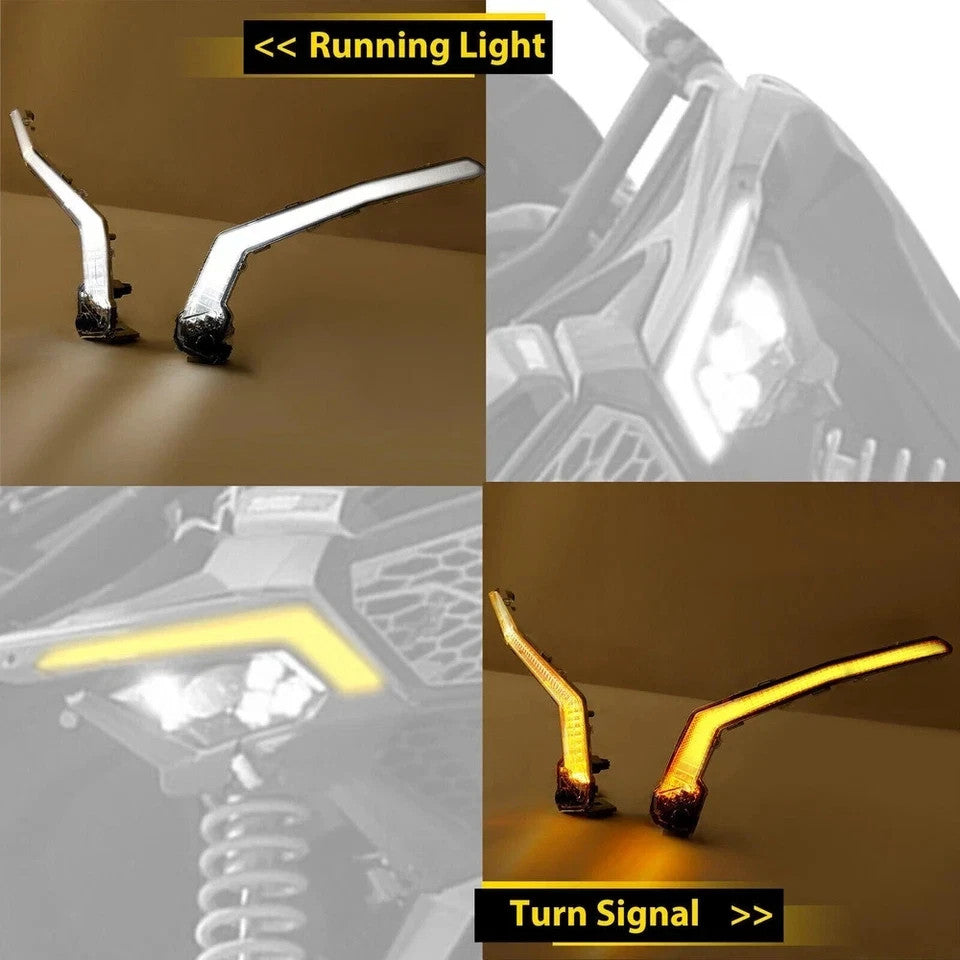 LED Front Signature Turn Signal Light For Can Am Maverick X3 R 17-23 #710004994