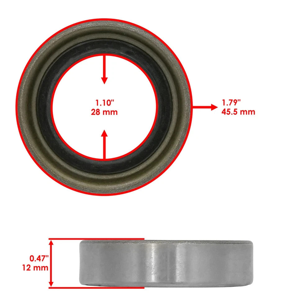 Caltric 43583 43584 482621 482622 9278 Wheel Axle & Bearing Kit For Scag