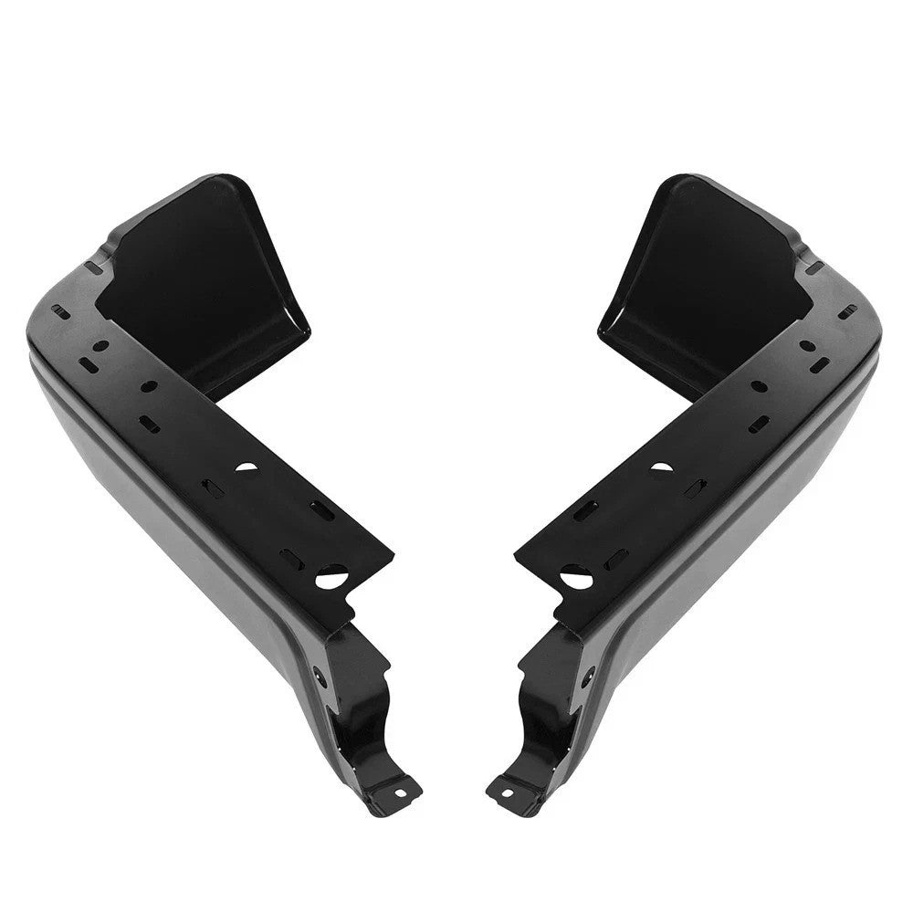 Black Rear Step Bumper End Face Bar For 2009-2014 Ford F-150 Pickup Left & Right