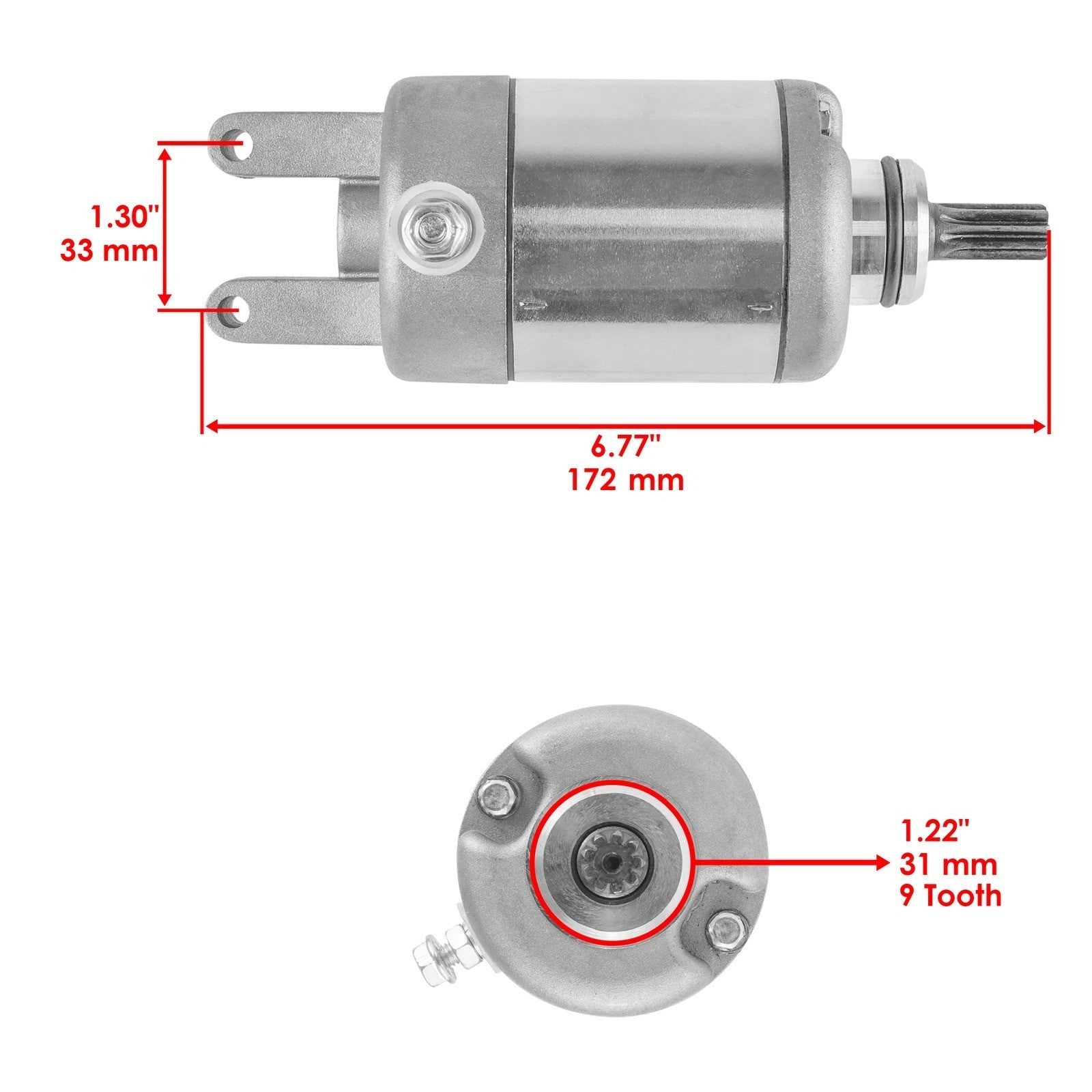 Starter for Yamaha YZFR6 YZF-R6 YZF R6 1999-2005 / YZFR6S YZF R6S 2006-2010
