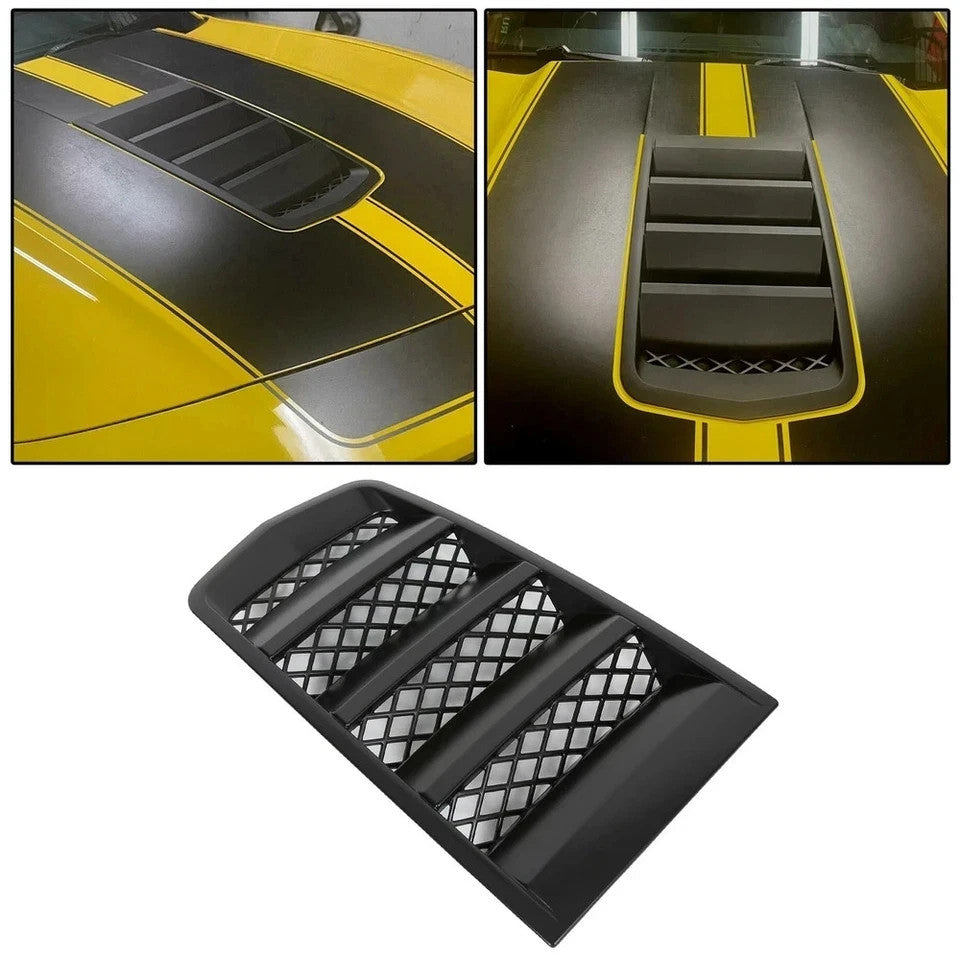 For Chevrolet Camaro 2014-2015 #GMBHO00017 Matt Black Hood Scoop Vents Grille