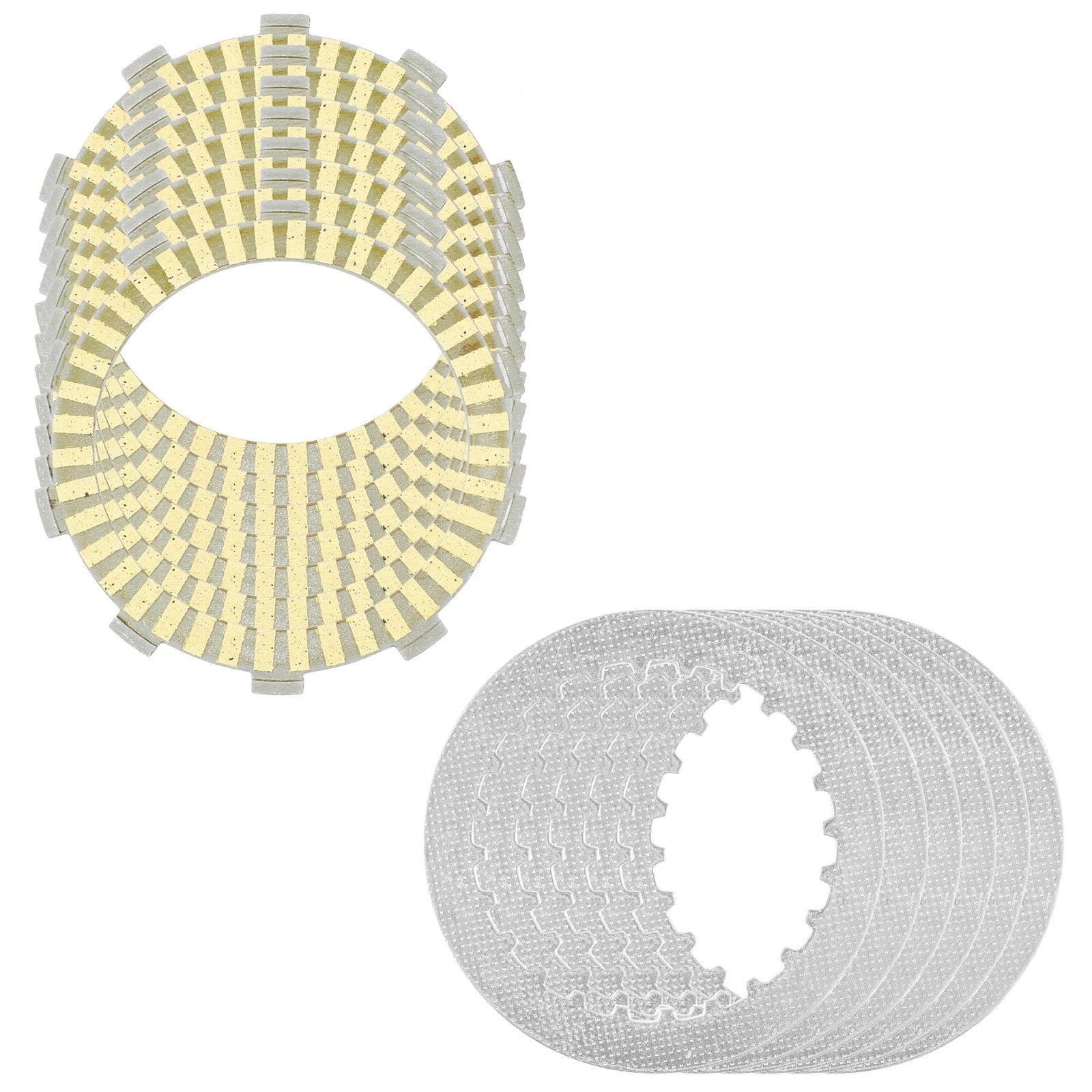 Clutch Friction Steel Plates Kit for Honda TRX250R FourTrax 250 2x4 1986 - 1989