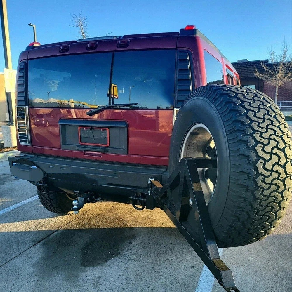 HECASA Heavy Duty Spare Tire Carrier Mount w/Drop Down Option For All Hummer H2