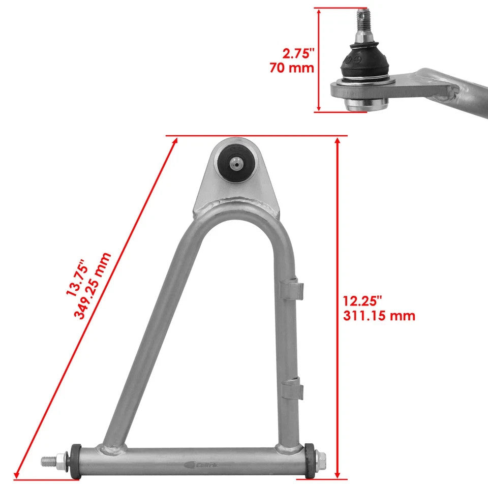 Front Upper and Lower A-Arm Set for Yamaha Banshee 350 YFZ350 1991-2003