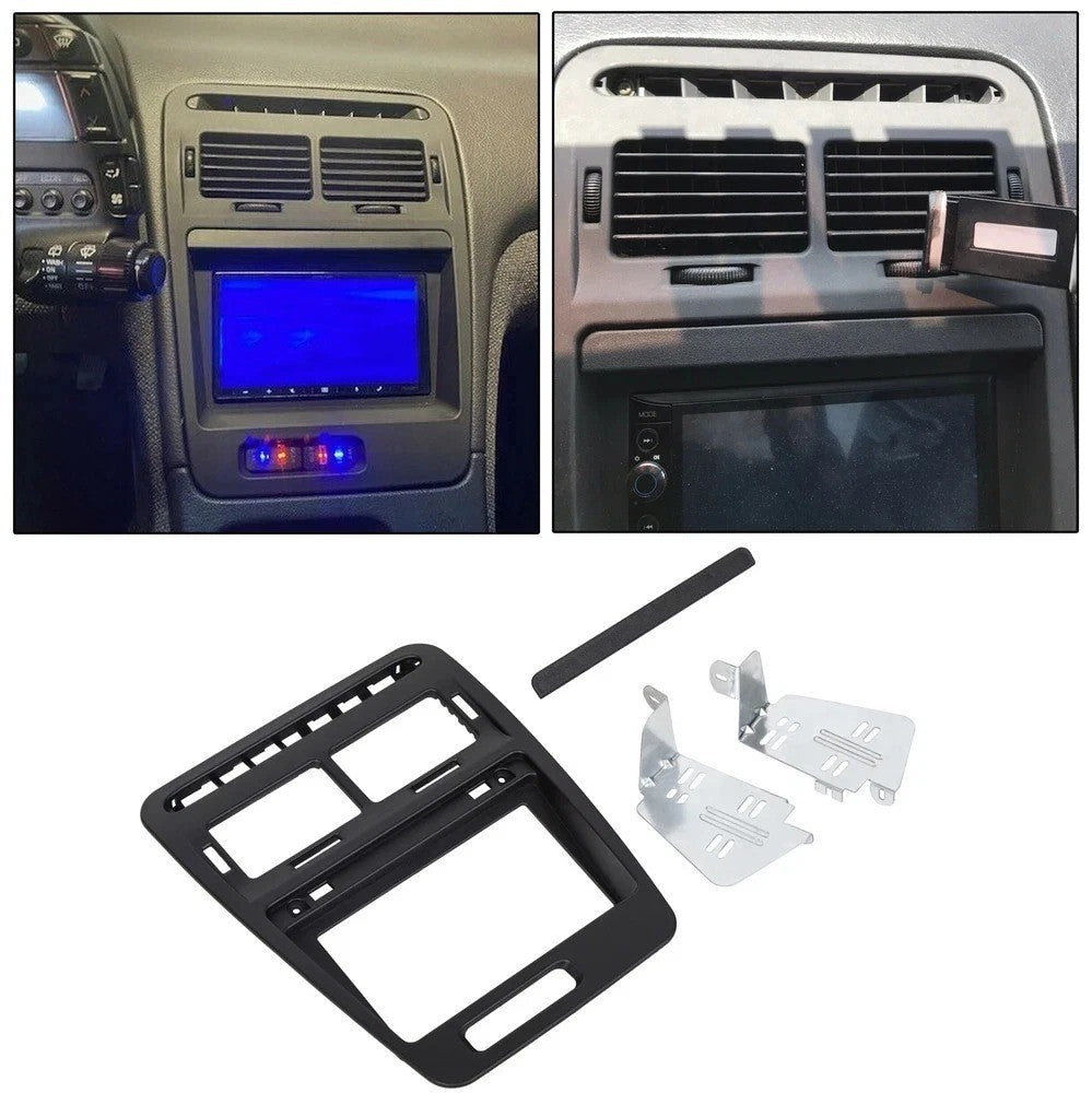 For 90-99 Nissan 300ZX Z32 Double Din Center Dash Console Instrument Panel Bezel