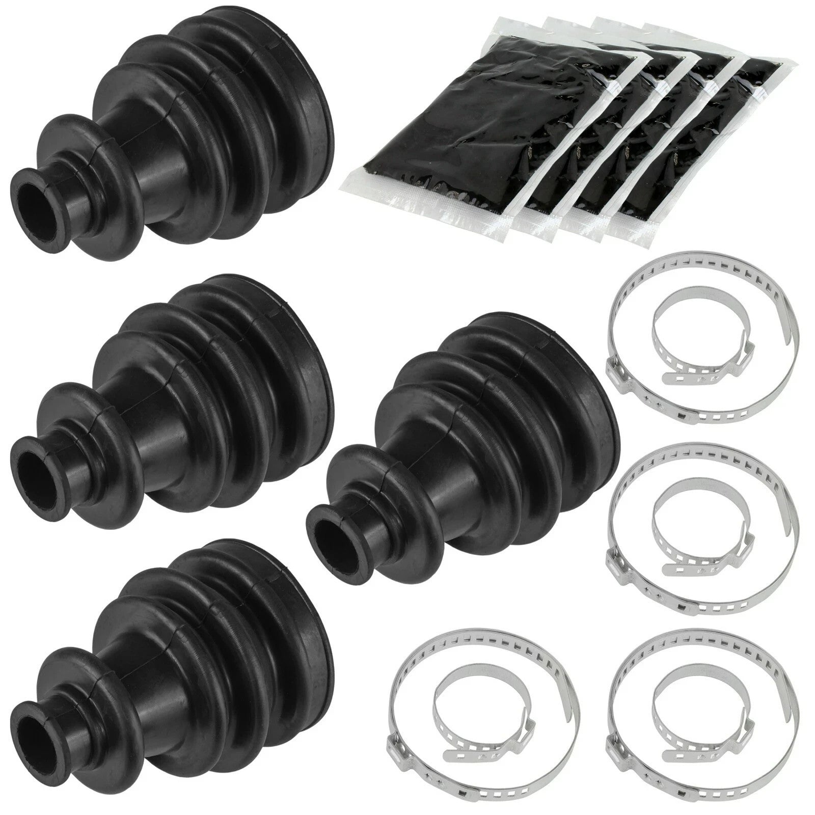 2 Front Right Left Axle CV Boot Kit for Polaris Ranger 400 4X4 2010-2014