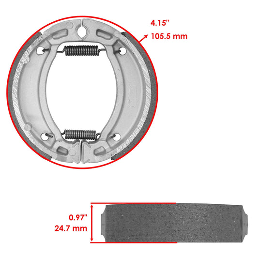 Rear Brake Shoes for Yamaha TTR110E TT-R110E 2008 2009 2010 2011 2012 2013-2020