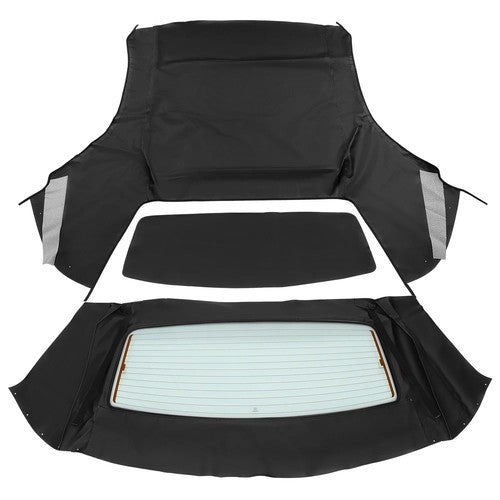 For Ford Mustang 1994-2004 Convertible Soft Top w/Heated Glass Window Black