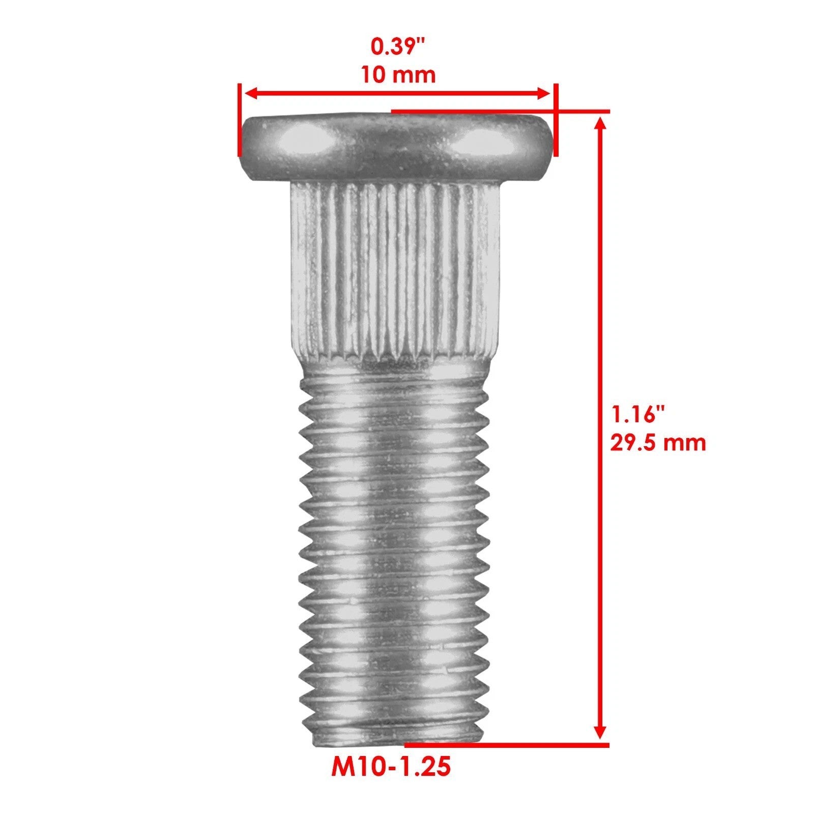 Front or Rear Hub Stud Bolt Fits Kawasaki KFX450R / KFX700 2004 2005 2006 - 2014