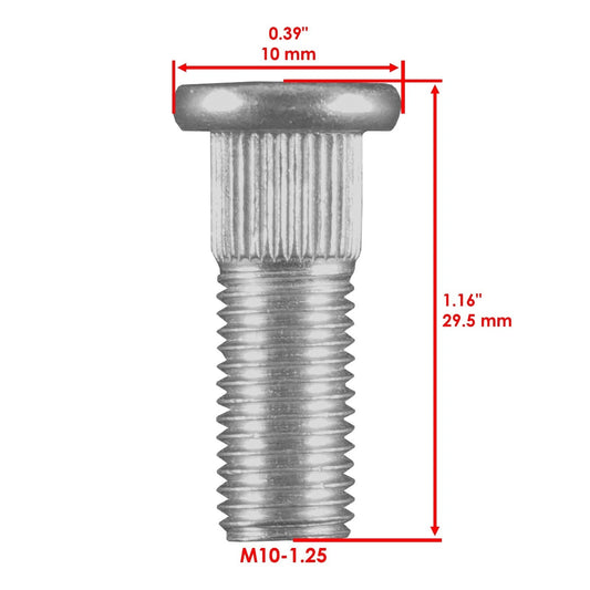 Front or Rear Hub Stud Bolt Fits Kawasaki KFX450R / KFX700 2004 2005 2006 - 2014