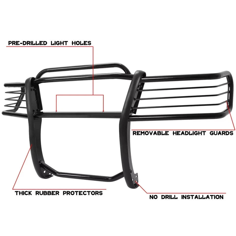 For 2006-2010 Ford Explorer Black Bumper Grille Brush Guard 4DR Powder coated