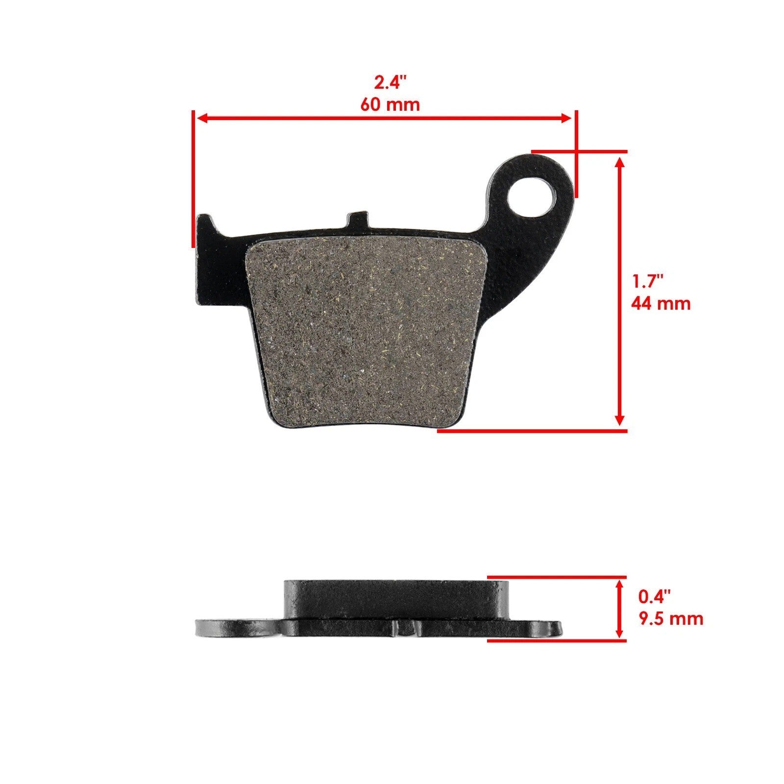 Brake Pads for Honda CRF450 CRF450R 2002-2024 Rear Motorcycle Pads