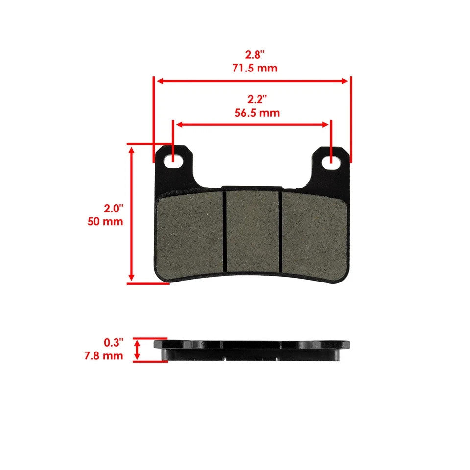 Front And Rear Brake Pads for Suzuki GSX-R750 GSXR750 GSX R750 2006-2009