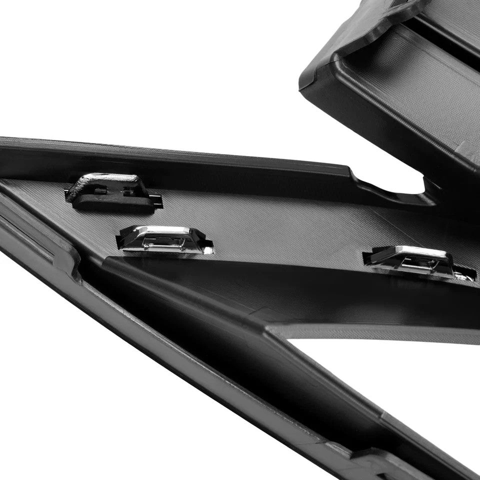 HECASA Fog Light Bezels For Volkswagen Passat 12-15 Black Driver&Passenger Side
