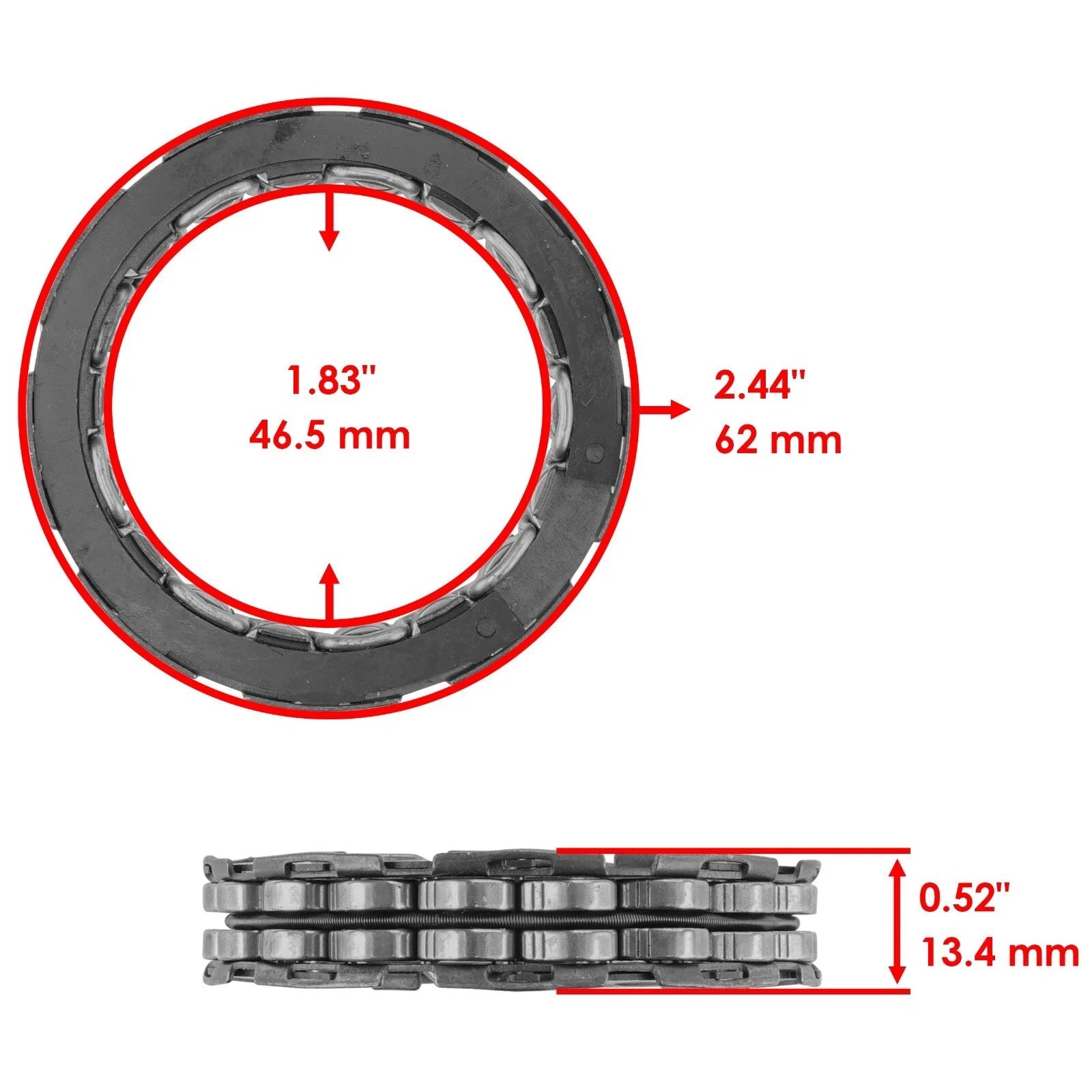 Starter Clutch Idler Drive Gear Gaskets for Honda TRX450ER Electric Start 06-14