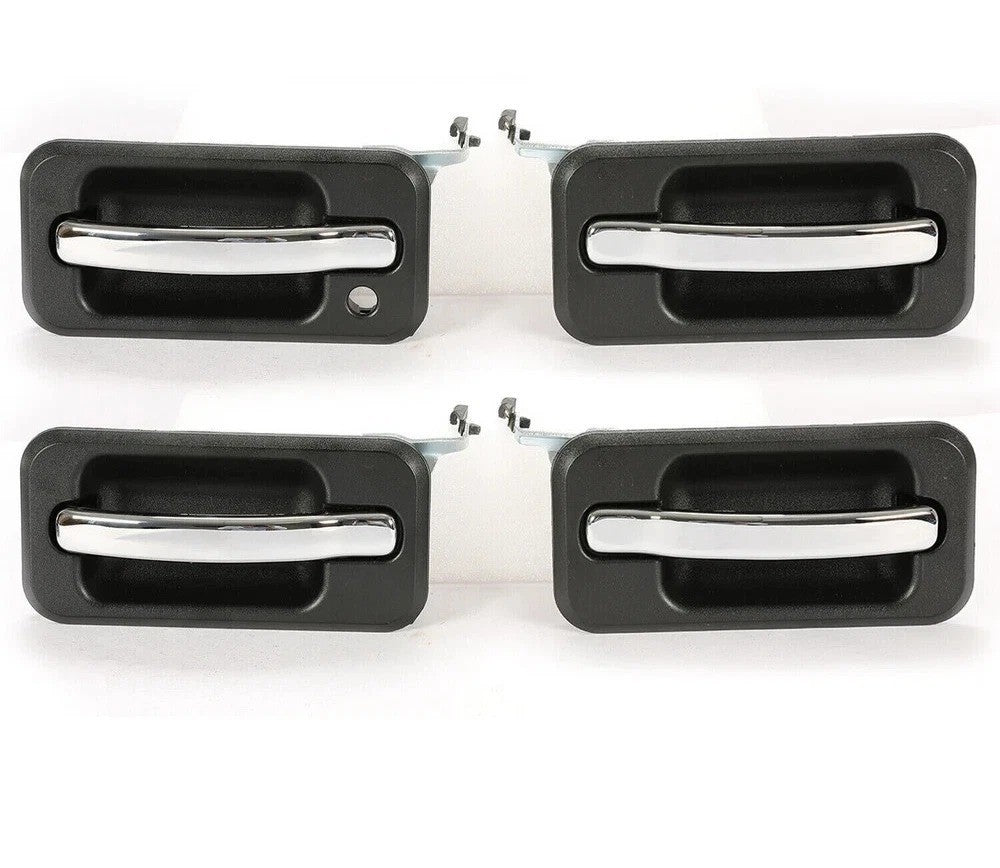 HECASA Exterior Door Handle For 2003-2009 Hummer H2 Base Front & Rear (4 pc Set)