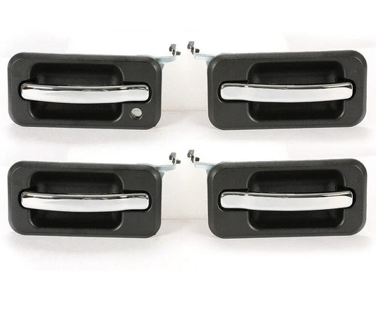 HECASA Exterior Door Handle For 2003-2009 Hummer H2 Base Front & Rear (4 pc Set)