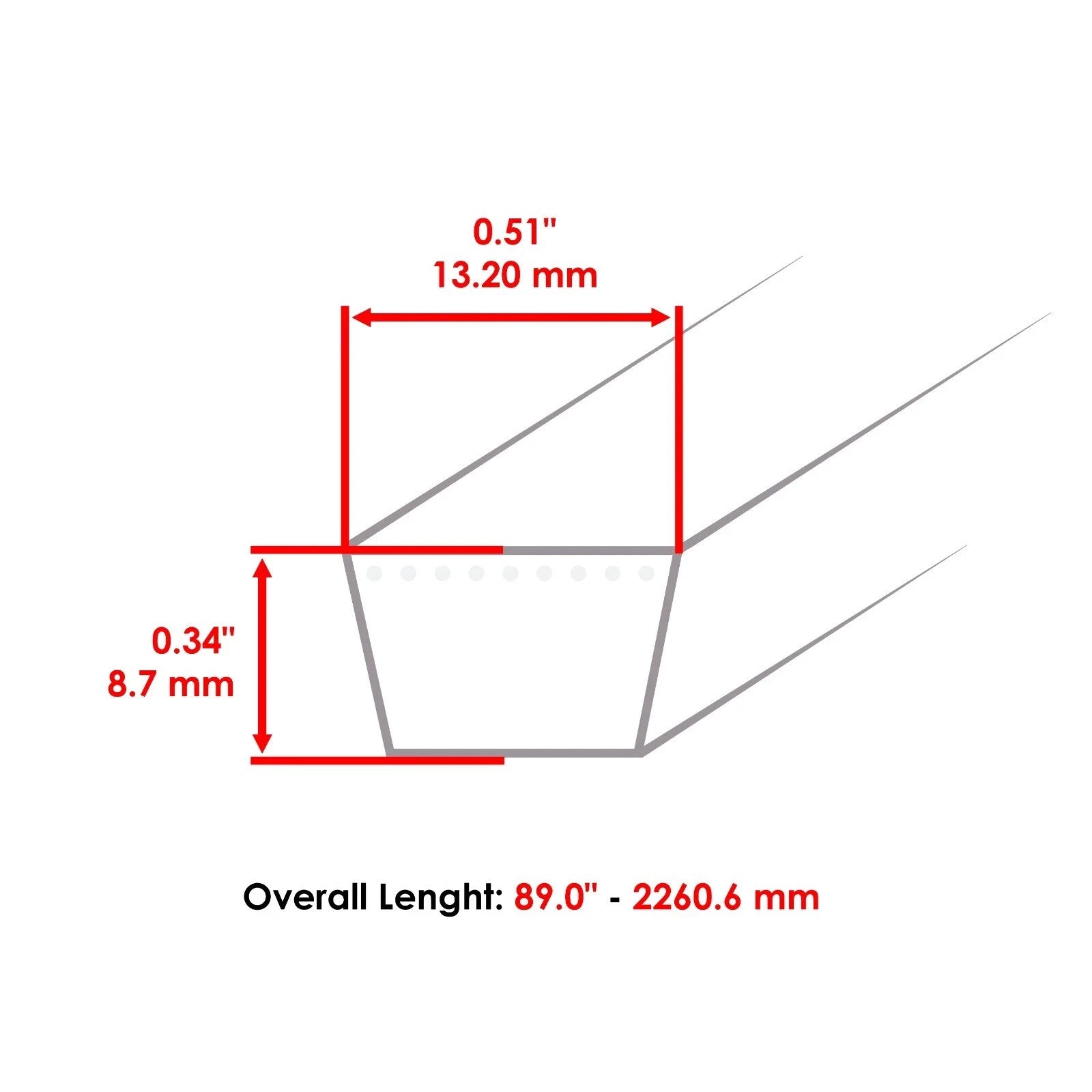 Caltric GX20006 Aramid Transmission Drive Belt For John Deere Lawn Tractor 