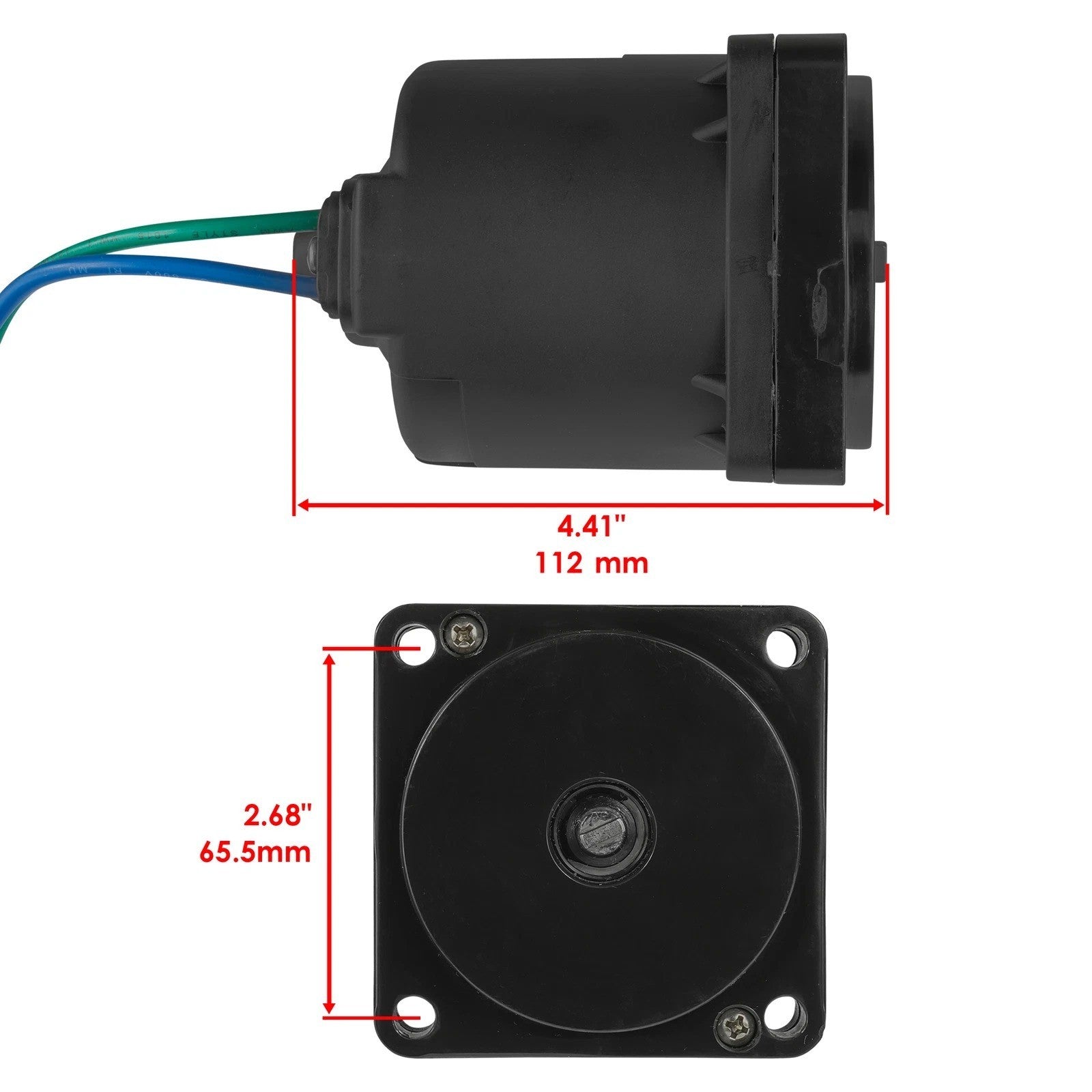 Caltric Tilt Trim Motor for Suzuki DT 65 75 85 115 140 / 38100-93J01 38100-92J02