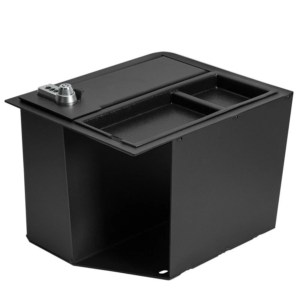 For TOYOTA Tundra 14-2020 2021 Center Console Safe GUN Storage Lock Box W/ TRAY