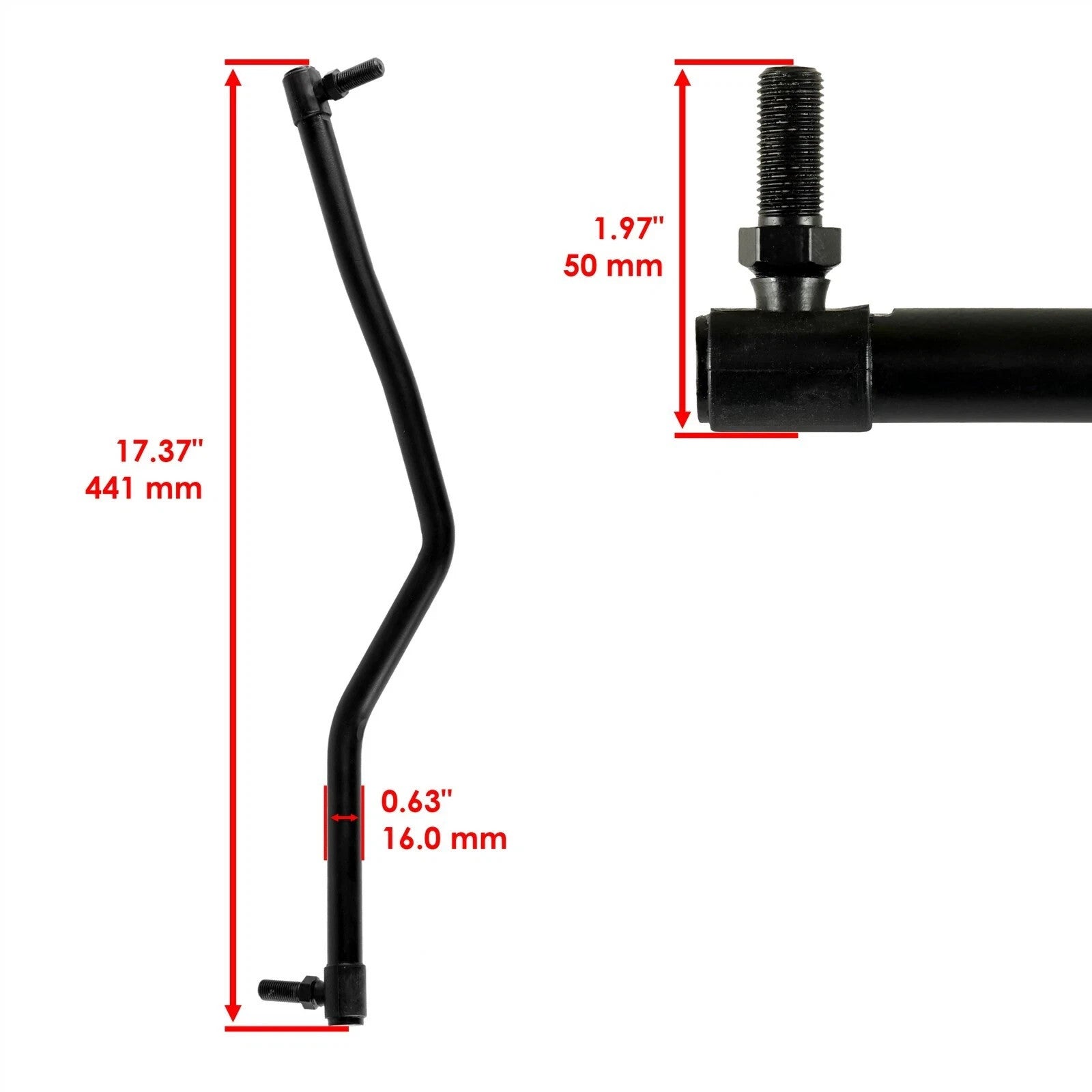 Left Steering Drag Link Fits Husqvarna Poulan Craftsman 597047801 532194740