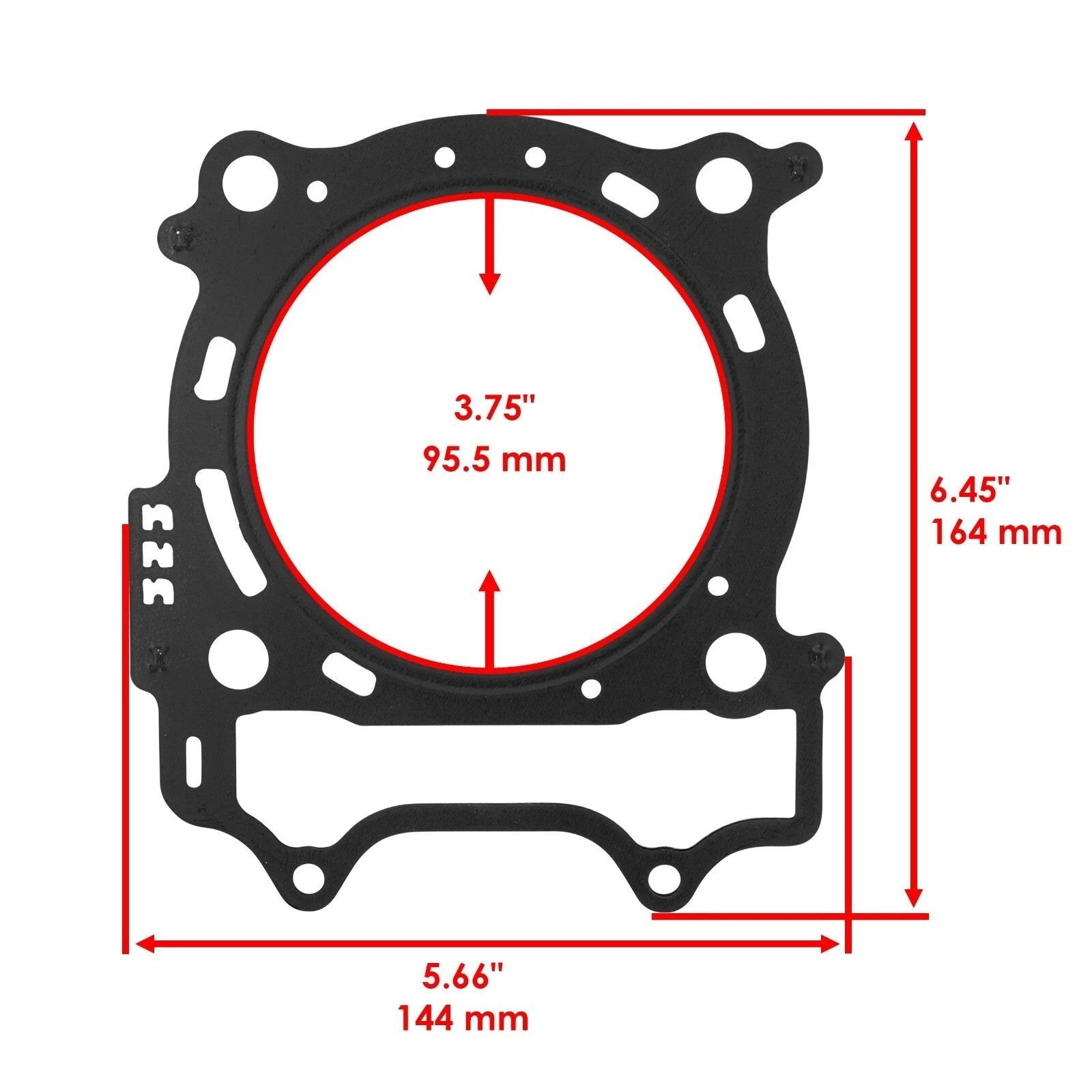 Cylinder Head Gasket fits Yamaha YZ450F 2006 2007 2008 2009