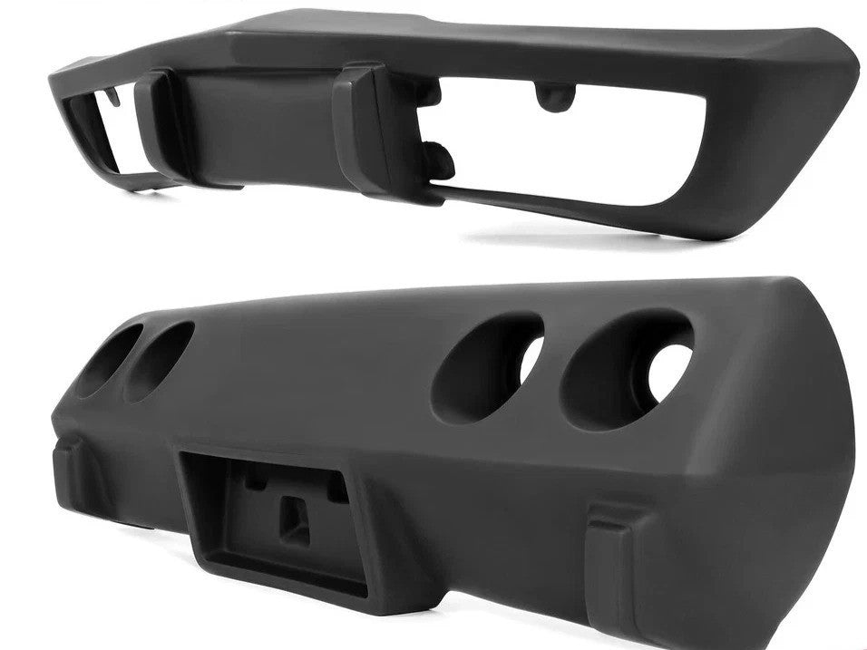 Primer Black Front Bumper + Rear Bumper Fiberglass For Chevrolet Corvette 75-79