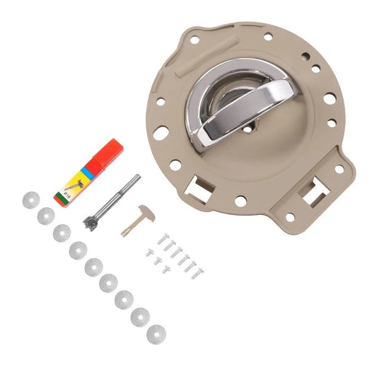 For 2006-2010  Jeep Commander Left Chrome Silver+Tan Inside Door Handle