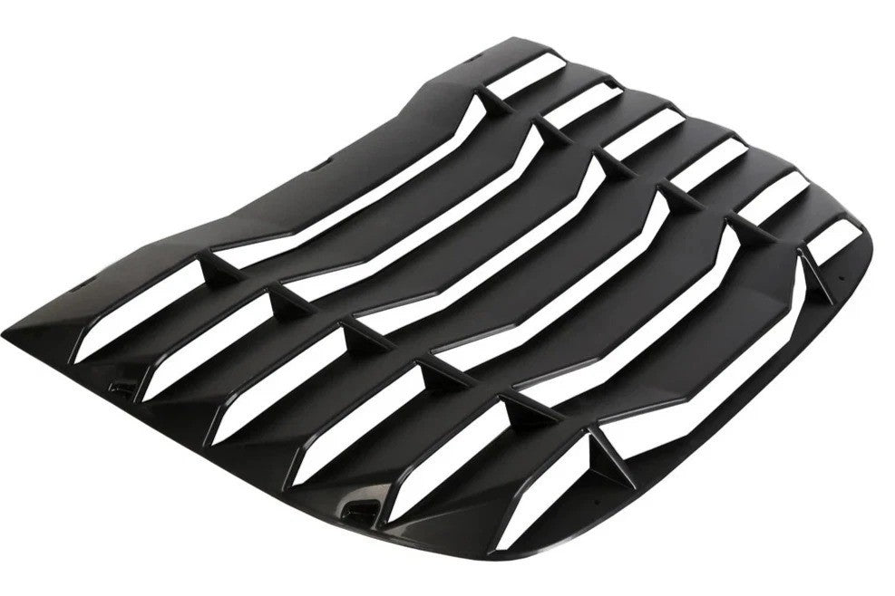 HECASA Rear Window Louver Sun Shade Vent ABS For 09-20 Nissan 370Z Fairlady Z34